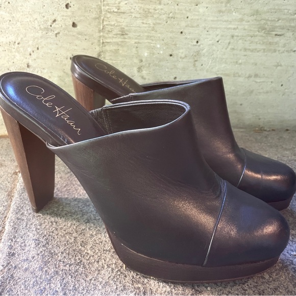 Cole Haan leather mule heels - Picture 2 of 5
